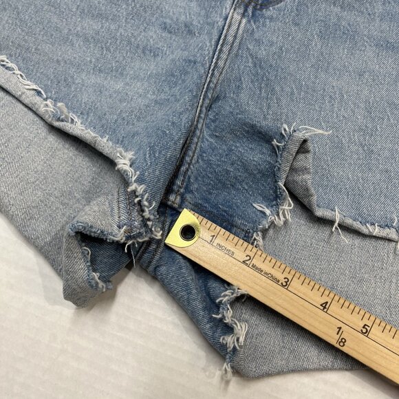 Abercrombie & Fitch Jean Short Womens Plus 37/24 Mom Short High Rise Curve Love - Picture 6 of 10